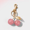 Llavero de cerezo, accesorio para cartera, regalo para mujer