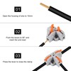 50pcs Compact Wire Conductor Connector, T-Shape Lever Nut Wire Connector,