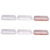 Baluue 6pcs Nail Storage Organizer Box Portable Nail Holders Storage