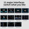 Universal Car HUD OBD2 GPS Gauge Display with Slope Meter