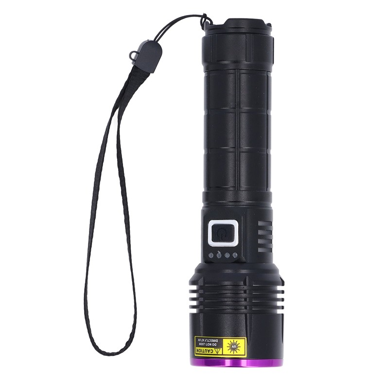 365nm UV Flashlight USB Rechargeable Portable Ultraviolet Torch Light Pet