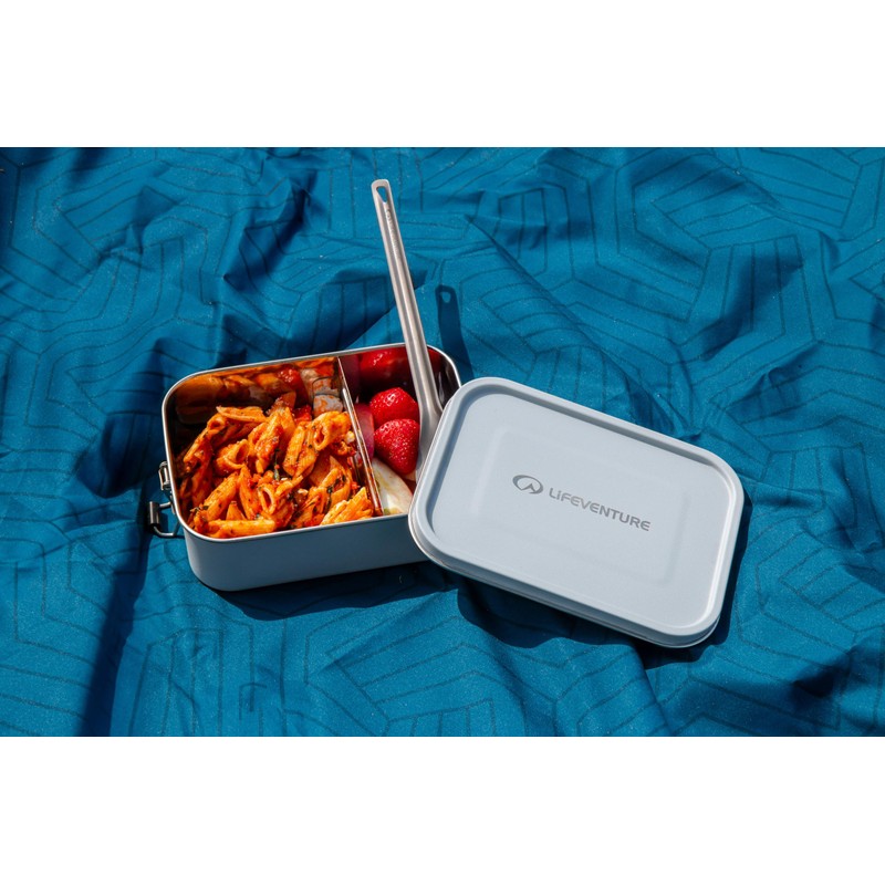 Lifeventure Stainless Steel Lunch Box; Mess Tin Container for Food,