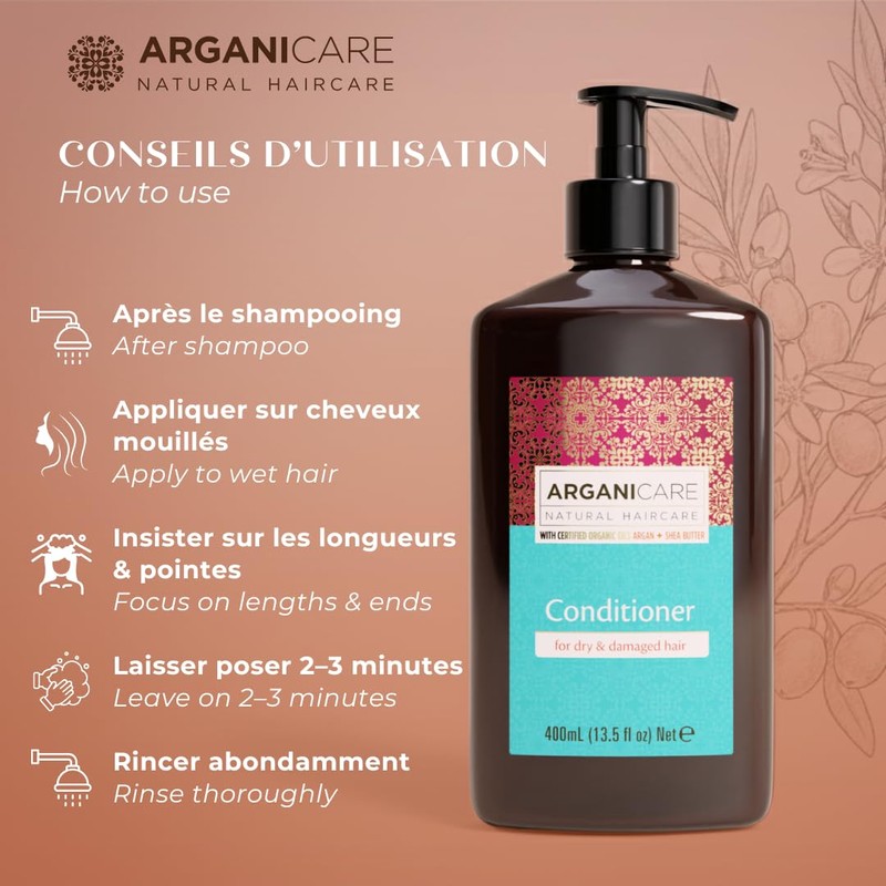 Arganicare Aloe Vera Leave-in Conditioner Moisture & Care Shine &