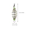 SEWACC 24pcs Spring Bait Cage Olive Shape Fishing Lure Carbon