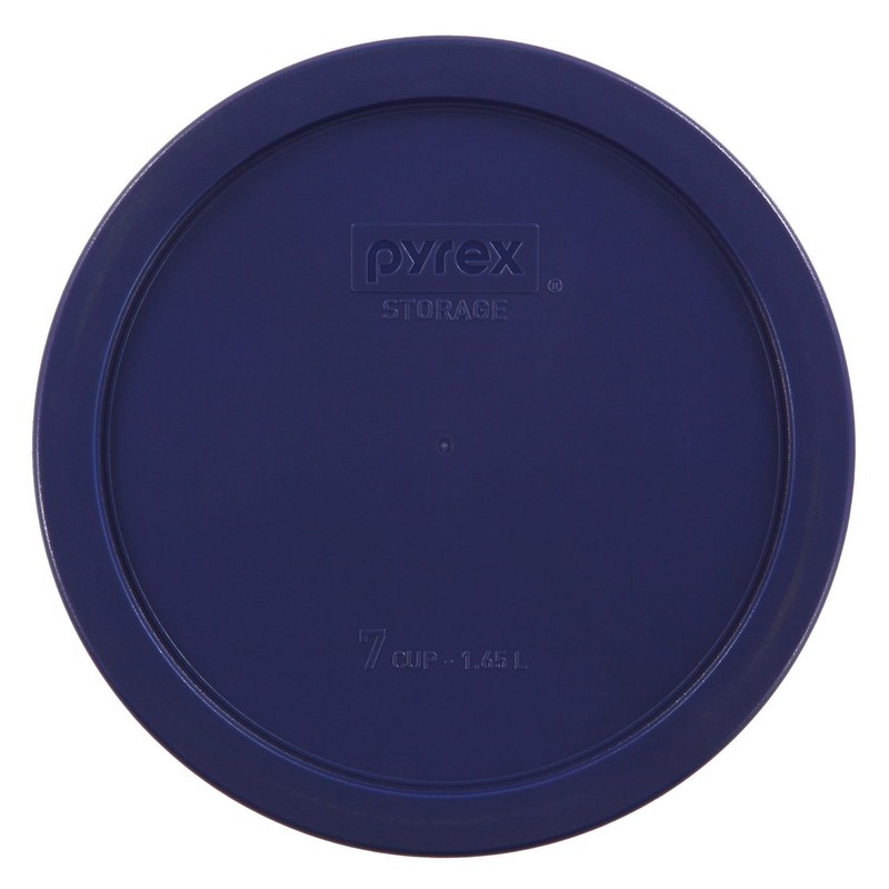 Pyrex Simply Store 14-Piece Round Glass Food Storage Set, Blue