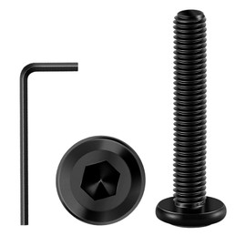 M6 Screw, M6 X 12mm Hex Bolts, Large Pan Head, Fully Threaded, Stainless Steel Screws/Bolts with Wrench for Chairs, Cots, Beds, Tables, 20 Pack