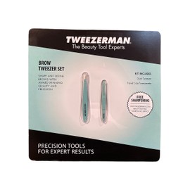 Tweezerman Brow Tweezer Set, Travel Size Tweezerette