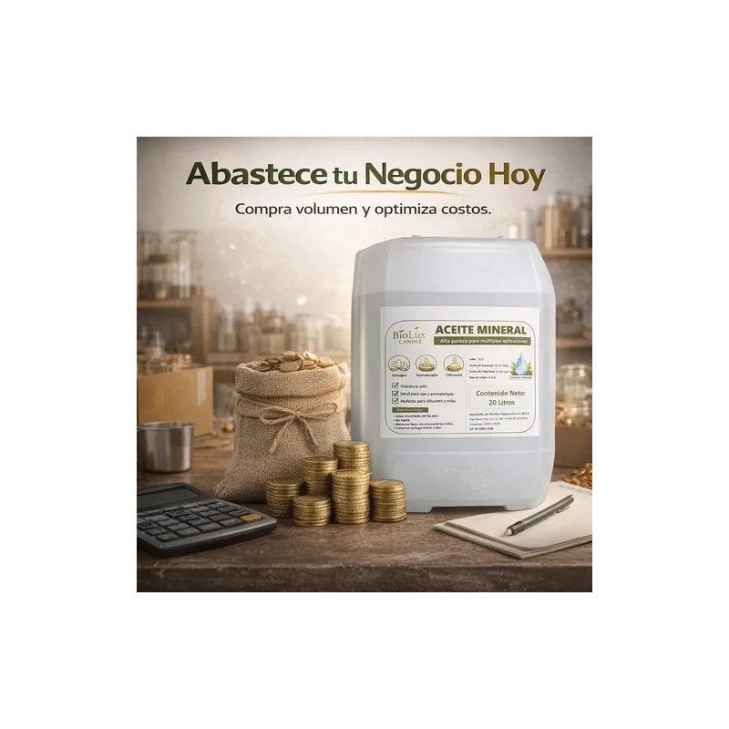 Aceite Mineral Cristalino Pcosmeticos,masajes,geles 20 Lts