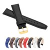 MARCHEL WB Leather Bracelet Gold Clasp Watch Strap Grained Cowhide
