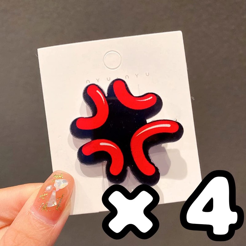 profit.relaxed Emoji Hairpin Clip, Halloween, Plush Costume, Plush Accessory, Korean