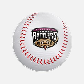 Wisconsin Timber Rattlers MiLB Full Logo Ball Vinyl Art Graphic Sticker Bumper Decal