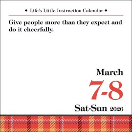 2026 Life's Little Instructions Page-A-Day Daily Desk/Box Calendar