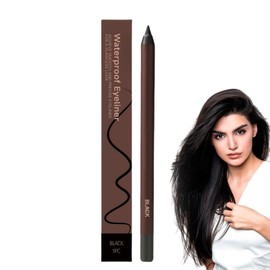 Eyeliner Pencil Waterproof,Eye Liner Pencils,Smudge Proof Eyeliner,Eyeliners Pencil,Waterproof and Smudge-Proof,Smooth and Easy to Color,Pen-Shaped Design,Long-Lasting Anti-Dizziness(BLACK)