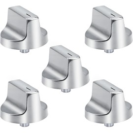 Good Knobs W11366438 Stainless Steel Stove Knobs Replacement for Whirlpool Gas Stove Range Cooktop Knob W11084623 W10850010 Compatible with Whirlpool Oven Burner Control Knobs 5 Pack