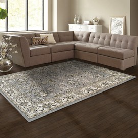 SUPERIOR Lille 5' x 8' Area Rug, Contemporary Living Room & Bedroom Area Rug, Anti-Static and Water-Repellent for Residential or Commercial use