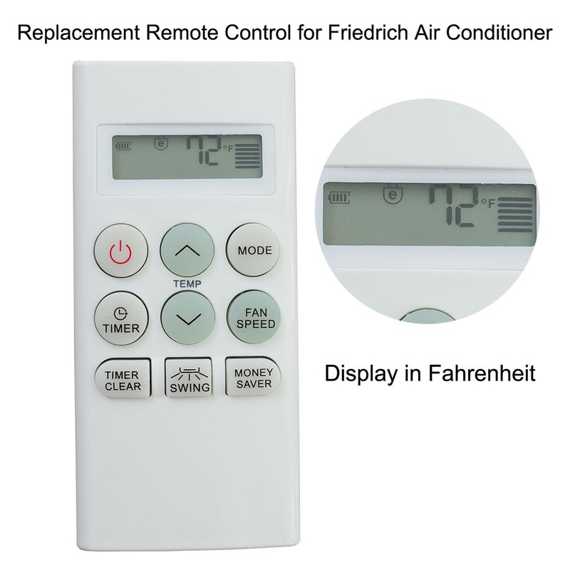 Replacement Remote Control Compatible for Friedrich Air Conditioner AKB73756214 CP05G10A