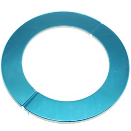 FDXGYH 2 Pcs ID 4.0" Stainless Steel Wall Split Flange Self-Adhesive Tape Round Escutcheon Plate Cover for Water Pipe Faucet Decoration Accessories