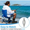 Inline Trolling Weights with Swivel Anti-Twist Egg Sinker Design
