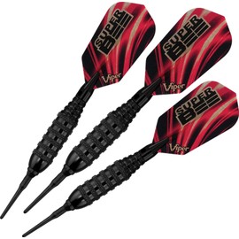 Viper by GLD Products Super Bee Soft Tip Darts: Black Coated Brass, 16 Grams