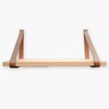 Brute Strength - Leather Shelf Brackets - Taupe - Pack