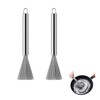aninako Sasara Stainless Steel 2 Piece Scorch Wok Non-Scratch Compact