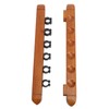 Wall Mounted Billiard Pool Cue Rack 6 Cues Wooden Billiard