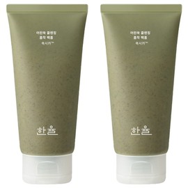 Hanyul Artemisia Cleansing Absorption Pack Foam, 120ml, 2 pcs / 한율 어린쑥 클렌징 흡착 팩 폼, 120ml, 2개