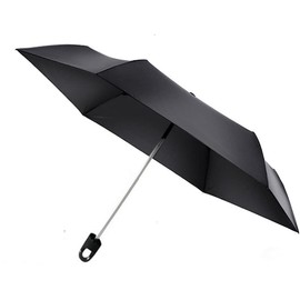 Basic Standard Folding Umbrella, Men's, Hanging, Convenient, Portable, Includes Hook, Handle, 21.7 inches (55 cm), Lightweight, Hand Opening, For Both Sunny and Rainy Weather, Back, Grade 1 Light