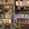 MVBT Outdoor Modern Post Light, LED Fence Deck Column Cap