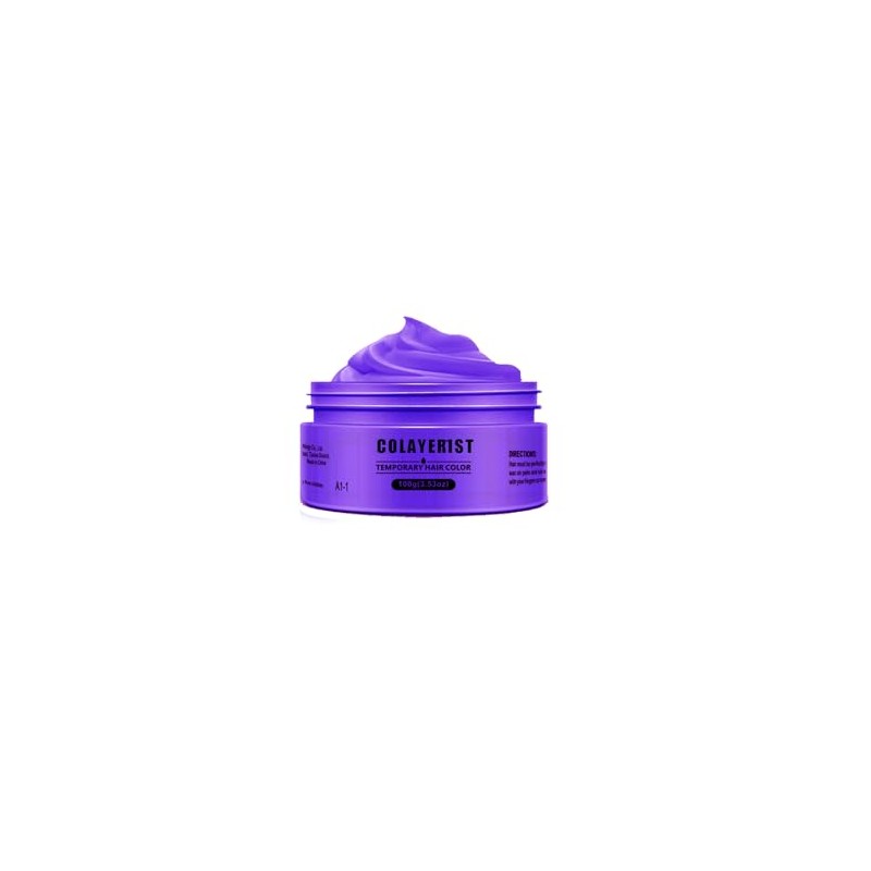 COLAYERIST Purple Hair Color Wax Temporary Washable 1120