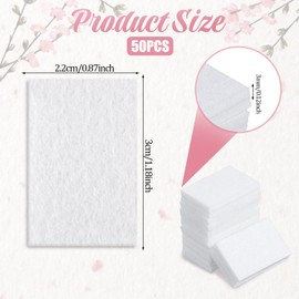 50 Pack Unscented Aroma Pads, 1.2x0.9 White Aroma Oil Refill Pads Aromatherapy Perfume Diffusers Pad Humidifier Aroma Pads Replacement for Home Electronic Equipment Locket Scent Ball Plug-in Diffuser