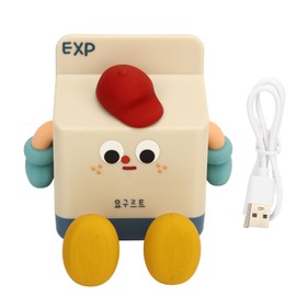 Milk Box Night Lamp Rechargeable LED Night Light Timing Bedside Light for Home Bedroom
