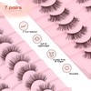 Siligli Natural Lashes Fake Eyelashes Pack C Curl Strip Lash