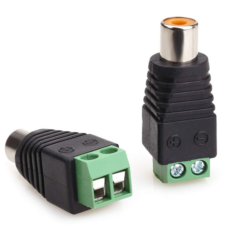 NANYI RCA Female Connector, Phono RCA Female Plug to AV