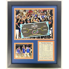 Florida Gators | 2024-2025 Men's College Basketball Champions | Collectible Basketball Memorabilia | Framed Picture and Photo Collage Gifts | (Celebration, 12"x15", Framed)