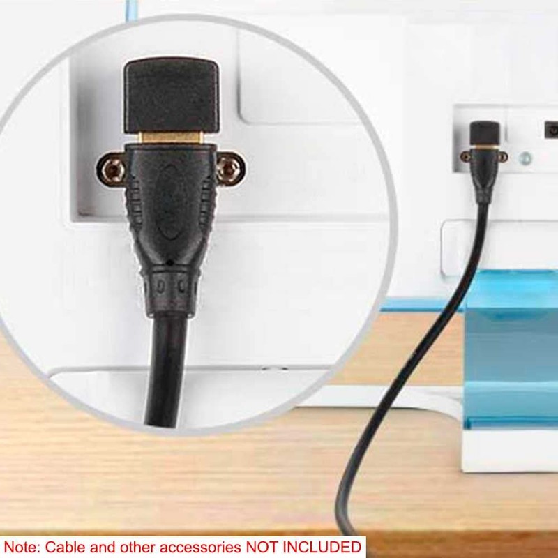 OcioDual HDTV 1.4 Angle Male to Female Adapter Black 90
