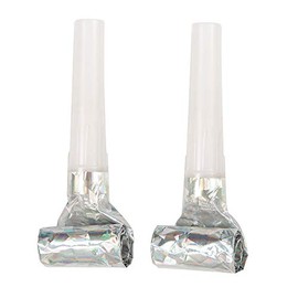 Prismatic Squawker Party Blowouts | Silver | 8 Pcs