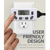 Fosmon 24 Hour Programmable Digital Timer Outlet (2 Pack), ON/Off