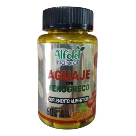 Aguaje Con Fenogreco 60 Cápsulas Alfolet Natural Suplemento                                                                                           