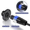 Jumwa 4 Pack 4 Pole Speakon Panel Twist Lock Speaker