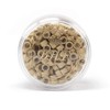 200Pcs Beads Silicone Aluminium Micro Nano Rings 5.0x3.0x3.0 mm Lined