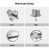 ZATUX AEZ73293801 Stove Knobs Replacements Compatible with L-G Gas Range