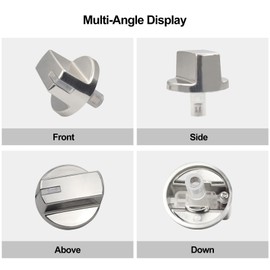ZATUX AEZ73293801 Stove Knobs Replacements Compatible with L-G Gas Range Cooktop Burner Control Knob Assembly Replaces EBZ60710601 AP5594929 PS3639420 2025031 (5 Pack)