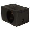 Q Power Single 8-Inch Vented Chamber Subwoofer Box, Side-Ported Design