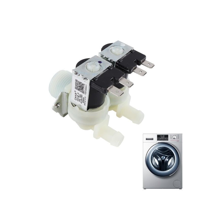 Nicear Washing Machine Water Valve Double-Head Water Inlet Solenoid Valve