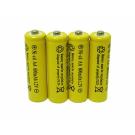 4 PC Ni-Cd Rechargeable Battery batteries