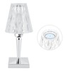 LED Crystal Table Lamp Transparent Prism Dimmable Desk Lamp USB