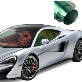 Colorful Car Window Tint Film 60% VLT, 99% UV 99% IR Sun Heat Blocking, HD Anti-Glare One Way Privacy Window Film, Beautiful No Fading Durable Glass Tint, Easy Install (Orange-Green, 20in x 10ft)