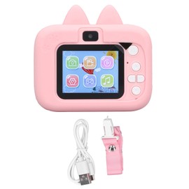 Kids Camera Toys Multifunctional High Definition Lightweight Cute Appearance Cartoon Small Camera for Girls Boys X900M Pink