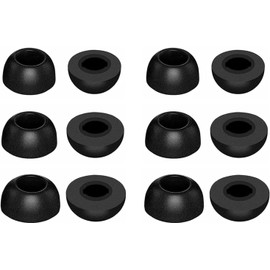 ALXCD Foam Eartips Compatible with Soundcore Liberty 4NC Earbuds, S/M/L 3 Sizes 6 Pairs Soft Memory Foam Ear Tips Replacement Earbuds Tips, Compatible with Liberty 4NC 6 Pairs Black